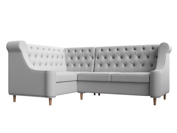 Угловой диван Бронкс, Белый (экокожа) в Элисте - изображение