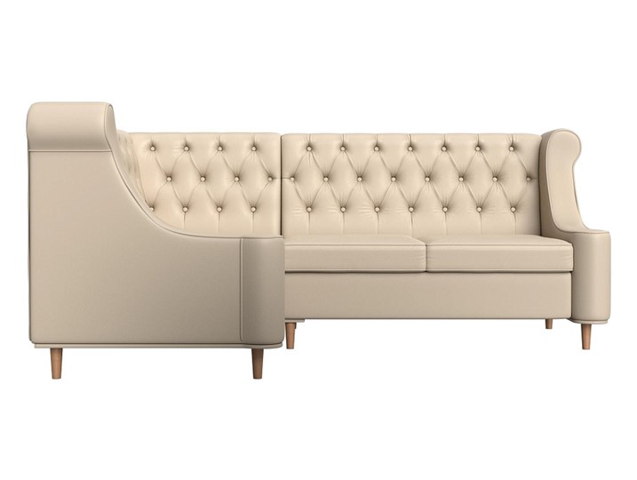 Угловой диван Бронкс, Бежевый (экокожа) в Элисте - изображение 1