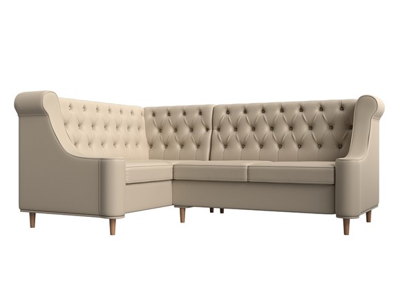 Угловой диван Бронкс, Бежевый (экокожа) в Элисте - изображение