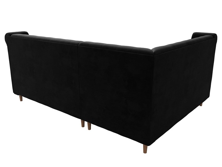 Угловой диван Бронкс, Черный (Велюр) в Элисте - изображение 5