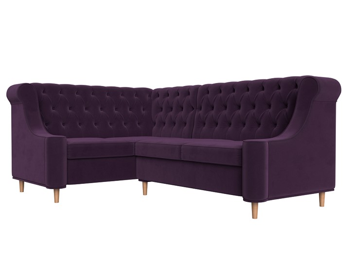 Угловой диван Бронкс, Фиолетовый (Велюр) в Элисте - изображение 2
