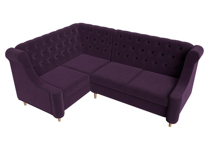 Угловой диван Бронкс, Фиолетовый (Велюр) в Элисте - изображение 4