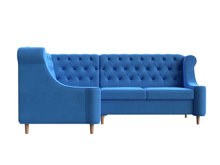 Угловой диван Бронкс, Голубой (Велюр) в Элисте - изображение 1