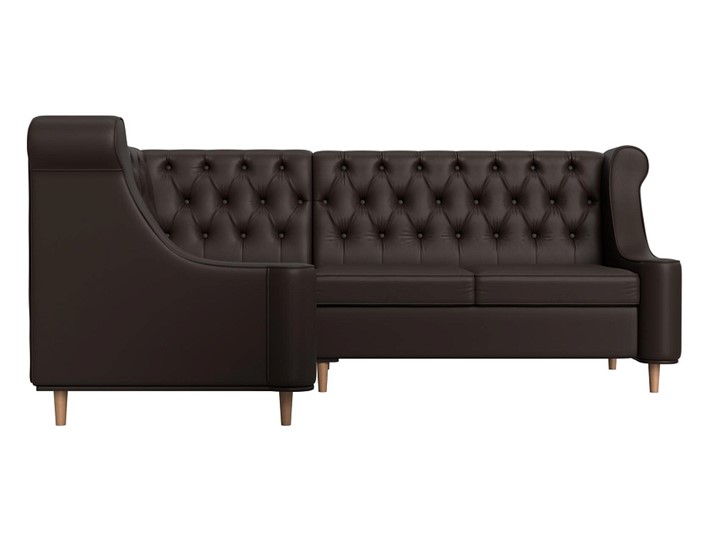 Угловой диван Бронкс, Коричневый (экокожа) в Элисте - изображение 1