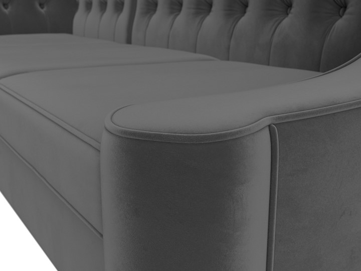 Угловой диван Бронкс, Серый (Велюр) в Элисте - изображение 3