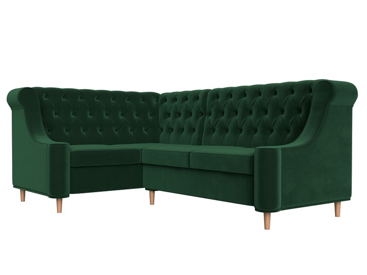 Угловой диван Бронкс, Зеленый (Велюр) в Элисте - изображение 2