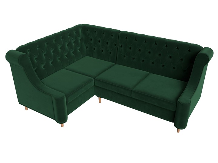 Угловой диван Бронкс, Зеленый (Велюр) в Элисте - изображение 4