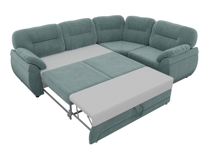 Угловой диван для гостиной Бруклин, Бирюзовый (велюр) в Элисте - изображение 5