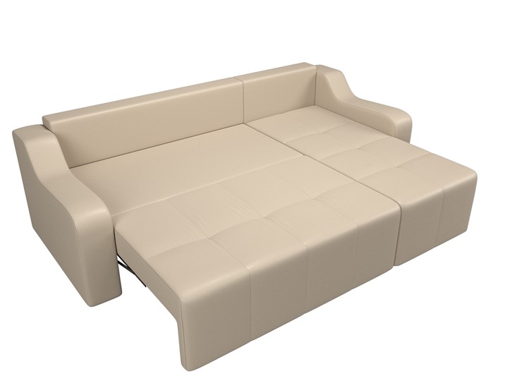 Угловой диван для гостиной Элида, Бежевый (экокожа) в Элисте - изображение 7