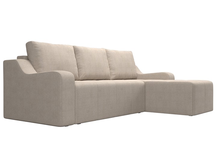 Угловой диван для гостиной Элида, Бежевый (рогожка) в Элисте - изображение 3