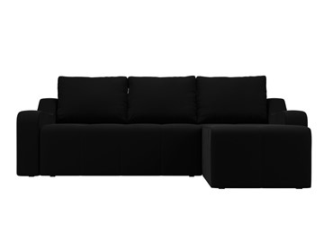 Угловой диван для гостиной Элида, Черный (велюр) в Элисте - предосмотр 2