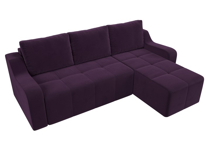 Угловой диван Элида, Фиолетовый (велюр) в Элисте - изображение 5