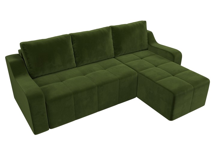 Угловой диван Элида, Зеленый (микровельвет) в Элисте - изображение 5