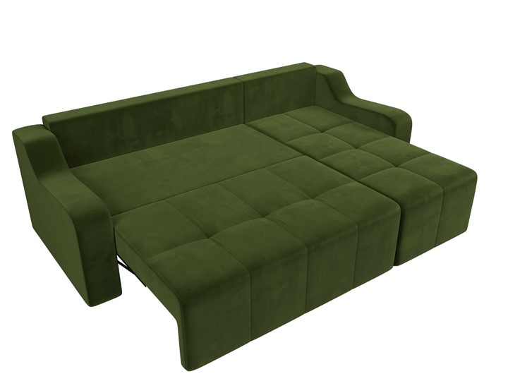 Угловой диван Элида, Зеленый (микровельвет) в Элисте - изображение 7
