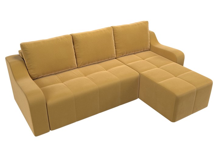Угловой диван Элида, Желтый (микровельвет) в Элисте - изображение 5