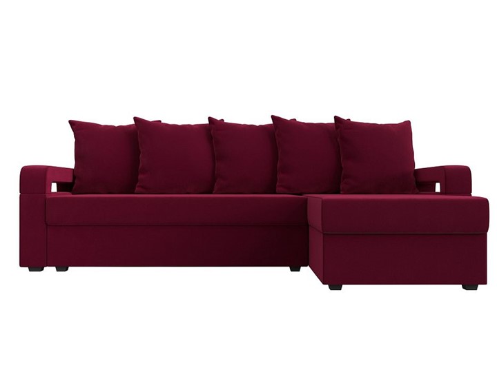 Угловой диван Гермес Лайт, Бордовый (Микровельвет) в Элисте - изображение 8