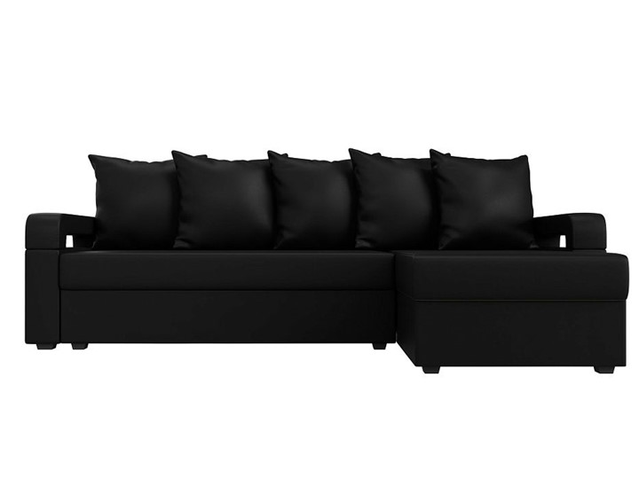 Угловой диван Гермес Лайт, Черный (экокожа) в Элисте - изображение 8