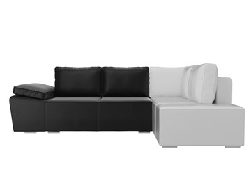 Угловой раскладной диван Хавьер, Черный/Белый (экокожа) в Элисте - предосмотр 3