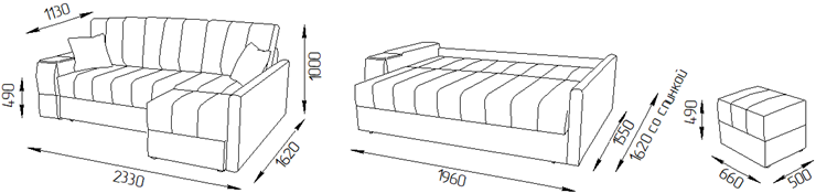 Угловой диван Камелот 4 (НПБ) в Элисте - изображение 7