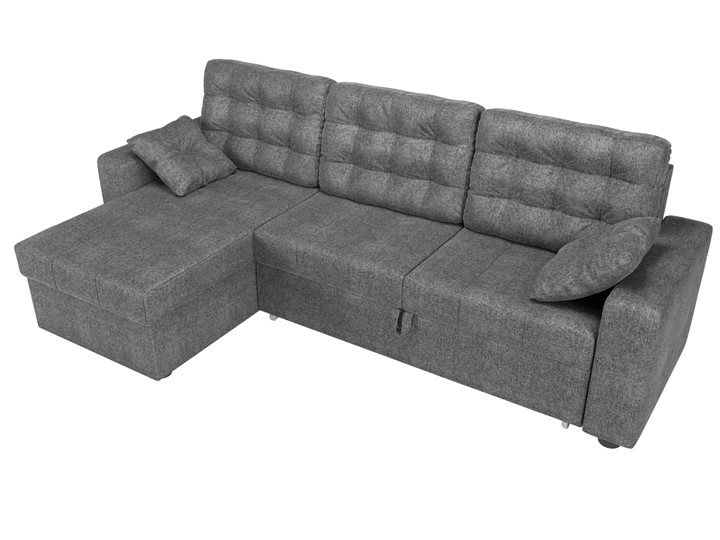 Угловой раскладной диван Камелот, Серый (рогожка) в Элисте - изображение 4