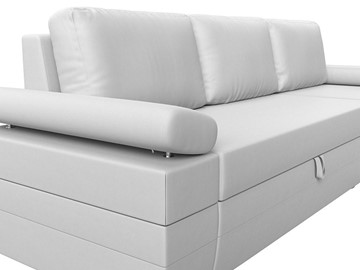 Угловой диван с оттоманкой Канкун, Белый (экокожа) НПБ в Элисте - предосмотр 5