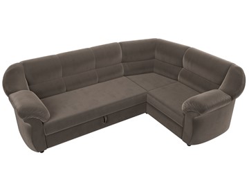 Угловой диван для гостиной Карнелла, Коричневый (велюр) в Элисте - предосмотр 5