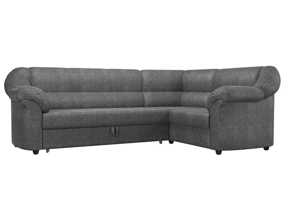 Угловой диван Карнелла, Серый (рогожка) в Элисте - изображение