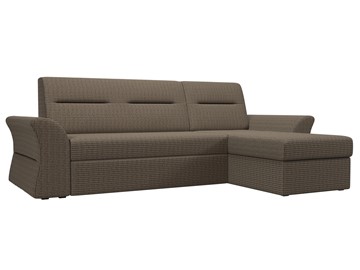 Угловой диван с оттоманкой Клайд, Корфу 03 (рогожка) в Элисте