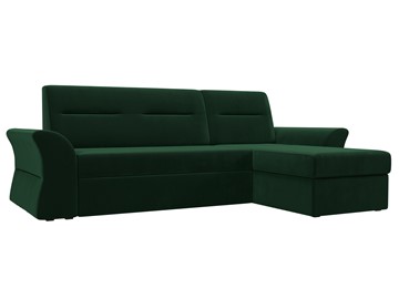 Угловой раскладной диван Клайд, Зеленый (велюр) в Элисте - предосмотр