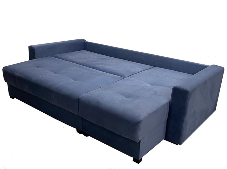 Угловой диван Комфорт 3 НПБ подлокотники МДФ, с оттоманкой в Элисте - изображение 1