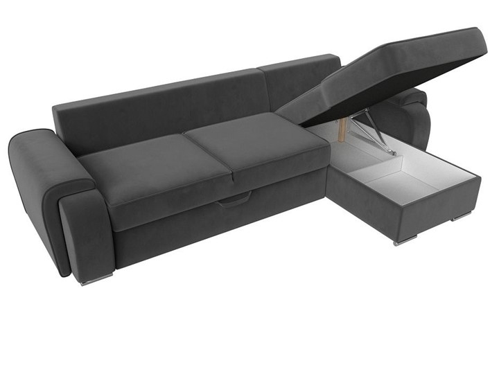 Угловой диван Лига-025, Серый (Велюр) в Элисте - изображение 2