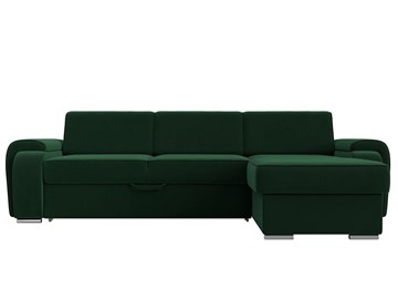 Угловой раскладной диван Лига-025, Зеленый (Велюр) в Элисте - предосмотр 7