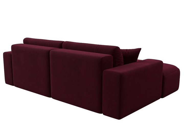 Угловой диван Лига-036 Классик, Бордовый (Микровельвет) в Элисте - изображение 4