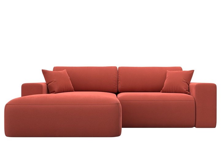 Угловой диван Лига-036 Классик, Коралловый (Микровельвет) в Элисте - изображение 8
