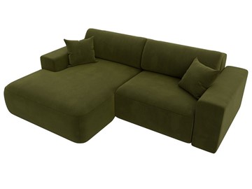 Угловой диван Лига-036 Классик, Зеленый (Микровельвет) в Элисте - предосмотр 5