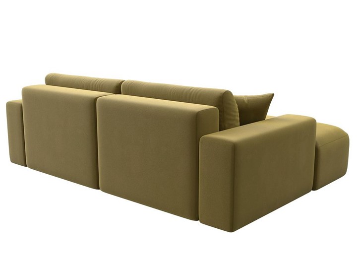 Угловой диван Лига-036 Классик, Желтый (Микровельвет) в Элисте - изображение 4