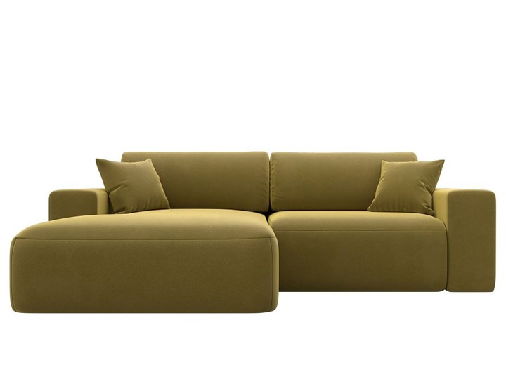 Угловой диван Лига-036 Классик, Желтый (Микровельвет) в Элисте - изображение 8