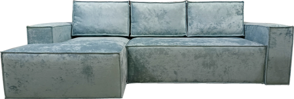 Угловой диван с оттоманкой Лофт 263х159х93 (Ремни/Тик-так) в Элисте - изображение 3
