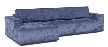 Угловой диван с оттоманкой Лофт 357х159х93 (НПБ/Еврокнижка) в Элисте - предосмотр 1