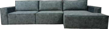 Угловой диван с оттоманкой Лофт 357х159х93 (НПБ/Еврокнижка) в Элисте - предосмотр 3