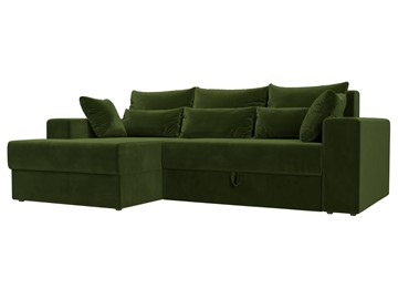 Угловой раскладной диван Майами, Зеленый (микровельвет) в Элисте - предосмотр