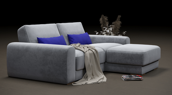 Угловой диван с оттоманкой Манхэттен 2400 в Элисте - изображение