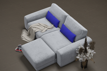Угловой диван с оттоманкой Манхэттен 2400 в Элисте - предосмотр 1
