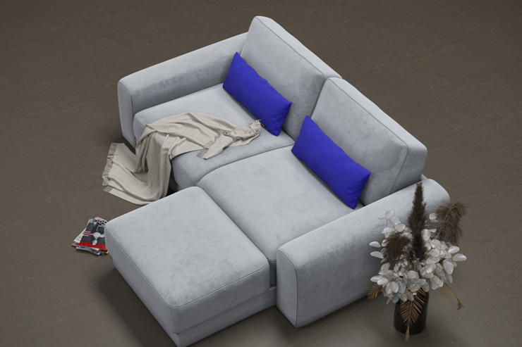 Угловой диван с оттоманкой Манхэттен 2400 в Элисте - изображение 1