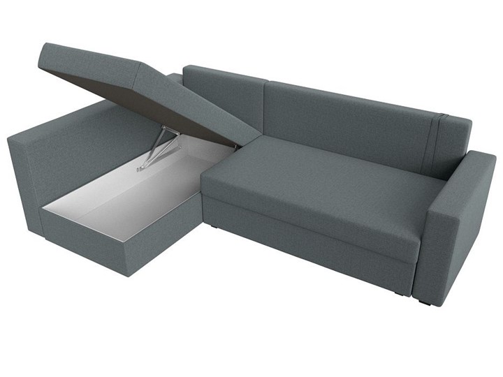 Угловой раскладной диван Мансберг, Амур серый (Рогожка) в Элисте - изображение 3