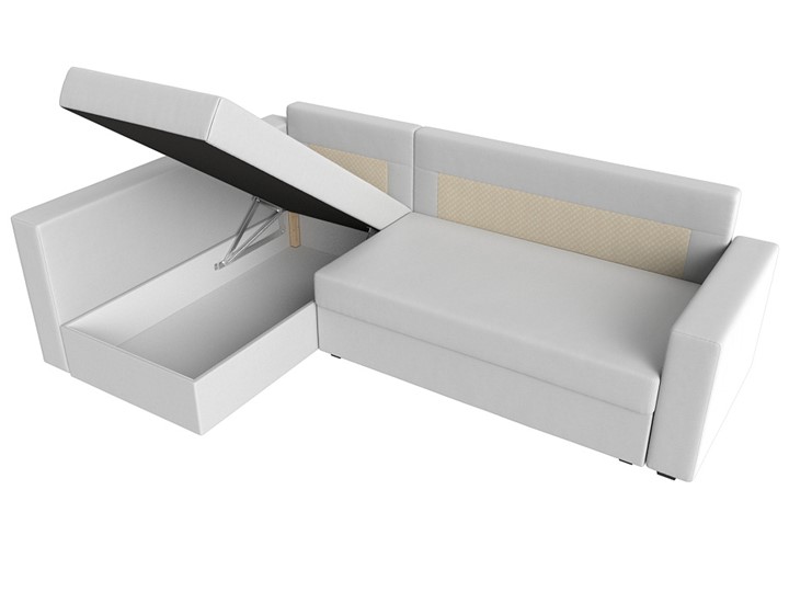 Угловой диван Мансберг, Белый (Экокожа) в Элисте - изображение 3