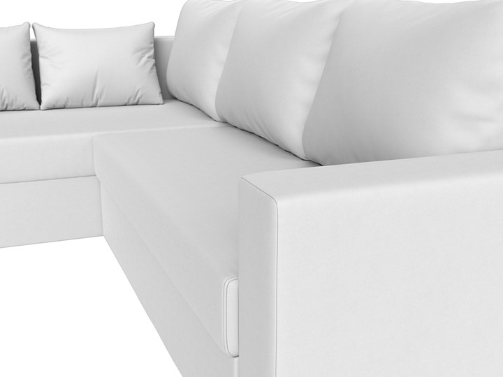 Угловой диван Мансберг, Белый (Экокожа) в Элисте - изображение 4