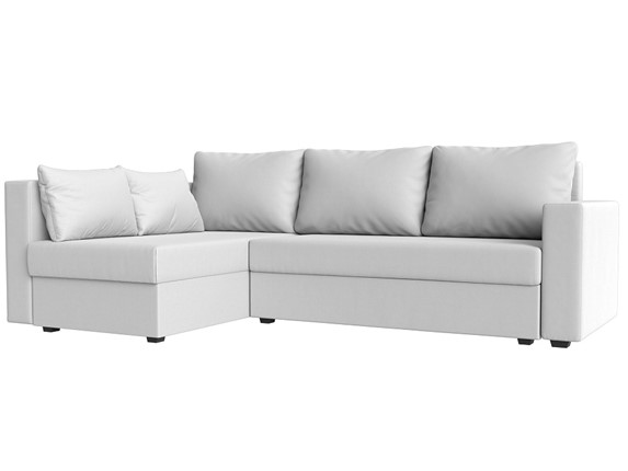 Угловой диван Мансберг, Белый (Экокожа) в Элисте - изображение