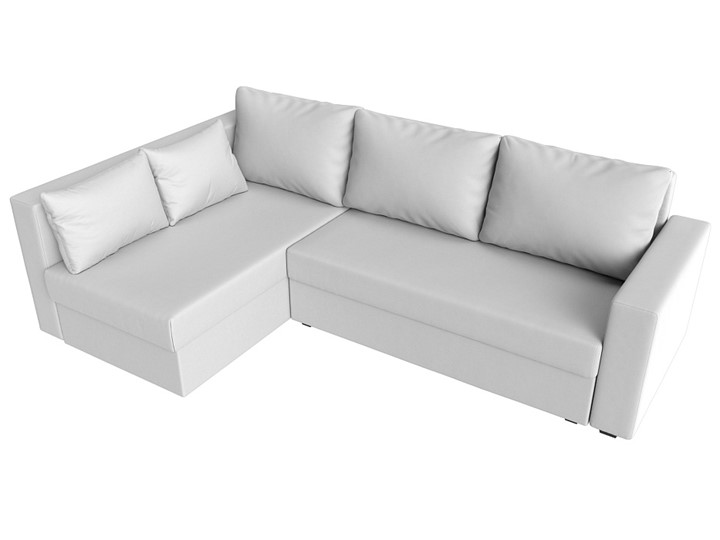 Угловой диван Мансберг, Белый (Экокожа) в Элисте - изображение 6