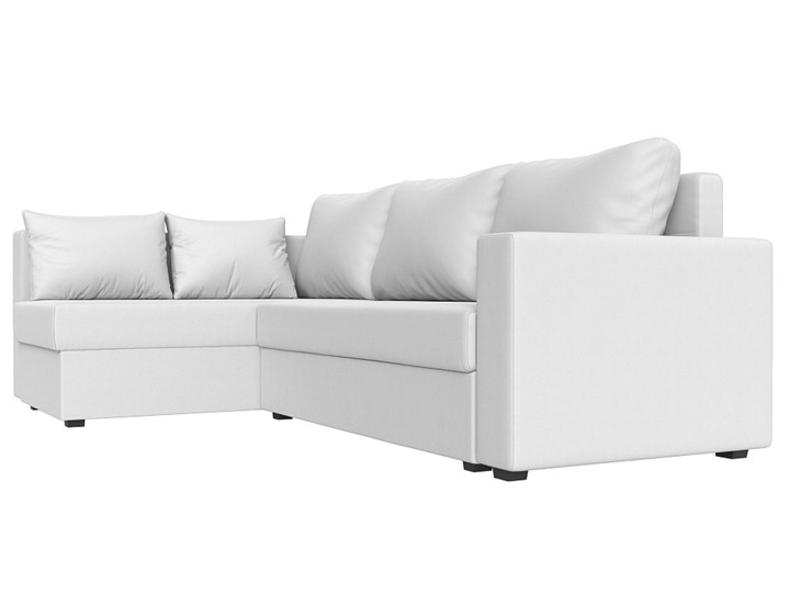 Угловой диван Мансберг, Белый (Экокожа) в Элисте - изображение 7